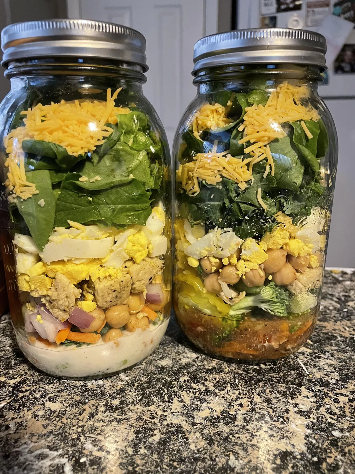 Ensalada en frasco